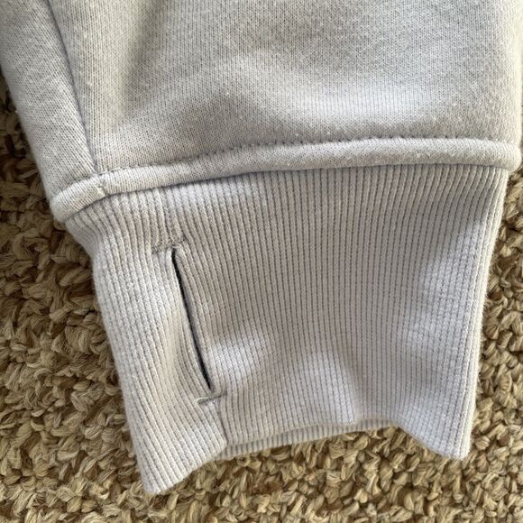 Danskin‎ Mixed Rib Half Zip Jacket LARGE Women's Pullover Halogen Baby Blue - Picture 8 of 10